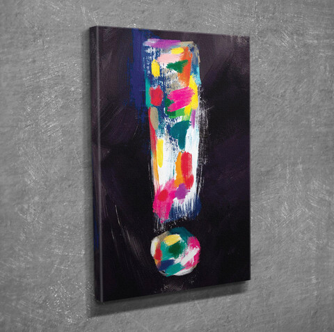 Tablou decorativ, dc349, canvas, lemn, multicolor