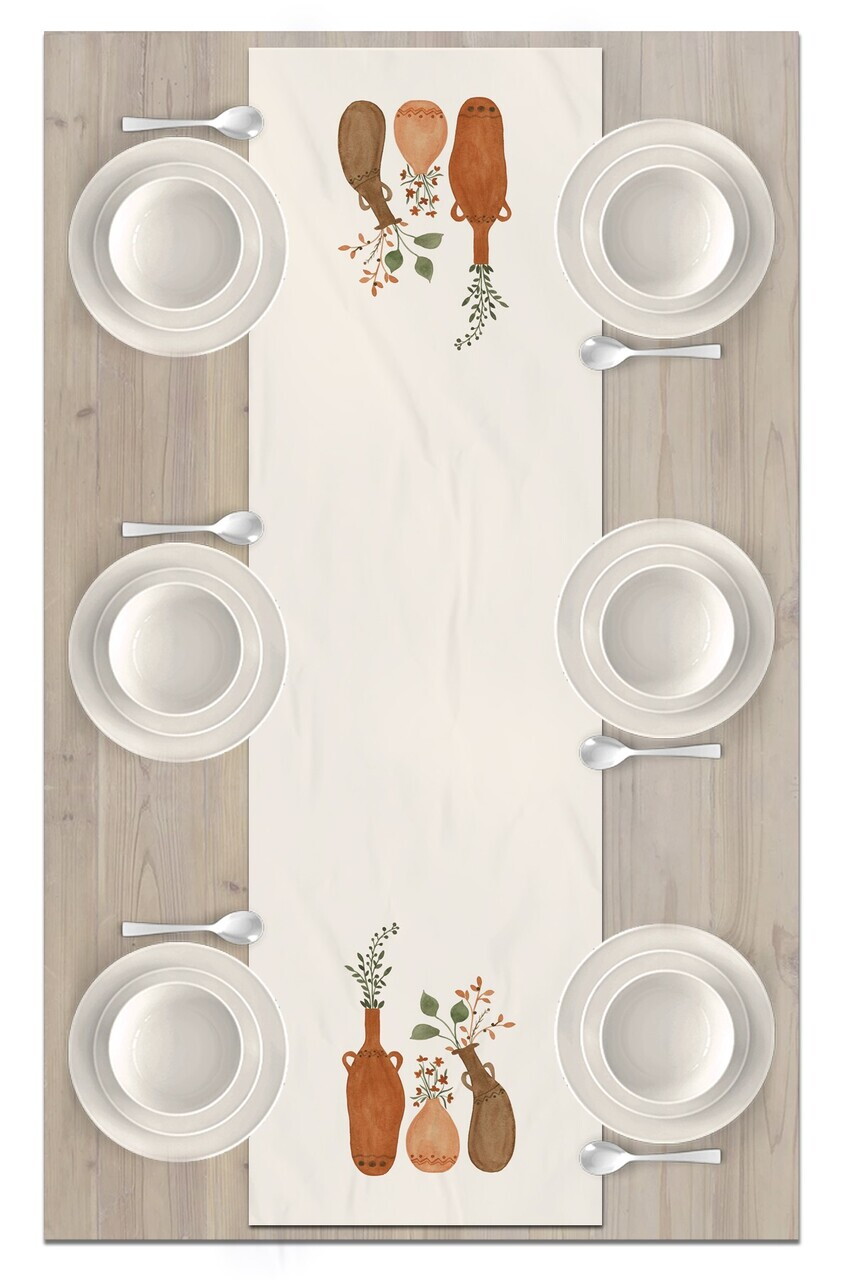 Traversa de masa, Artrunmin-62, 40x135 cm, Poliester, Multicolor — imaginea 2