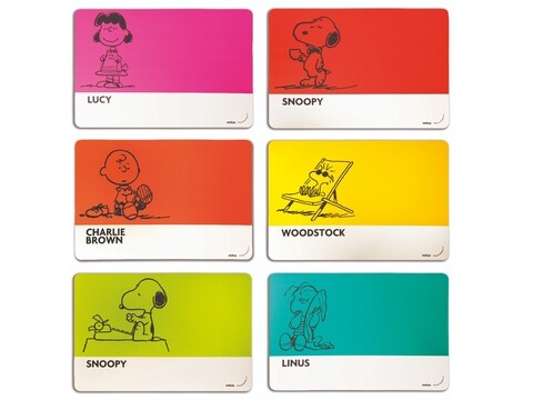 Set 6 suporturi pentru farfurie, Peanuts Snoopy, Excelsa, 43x28.5 cm, polipropilena