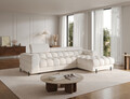Coltar extensibil dreapta 3 locuri ELTAP, RT-01AMO, Felro, 285x181x93 cm, lemn/poliester, alb