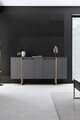 Set mobilier living, Bexley, Luxe, PAL, Antracit / Aur