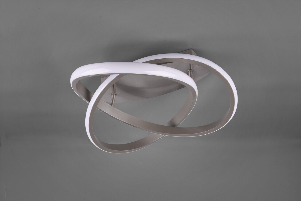 Plafoniera Course, RL, 45x18.8 cm, 18W, 1x SMD LED, metal, argintiu
