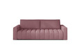 Canapea extensibila 3 locuri ELTAP, Laz13, Lazaro, 247x97x92 cm, lemn/poliester, roz inchis