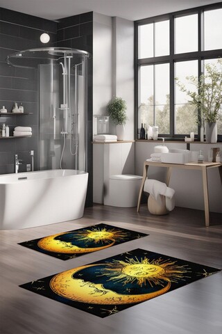 Set covorase de baie, Cartwright, CT-5383, Poliester, Multicolor