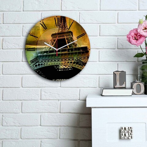Ceas de perete, 3030ms-002, mdf, ø30 cm, multicolor