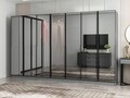 Dulap pentru haine, Hanah Home, Nisa, 315x210x52 cm, Antracit