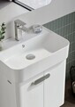 Dulap de baie cu chiuvetă, Hanah Home, Orbit 55, Alb