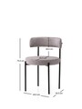 Set scaune 2 piese, Nmobb, Gını, Gri inchis