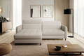 Coltar extensibil stanga 3 locuri ELTAP, LT-18ROY, Gomsi, 228x165x100 cm, lemn/poliester, bej deschis