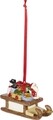 Set 3 globuri, Villeroy & Boch, Nostalgic Ornaments Christmas tree, 6.3 cm, portelan, pictat manual