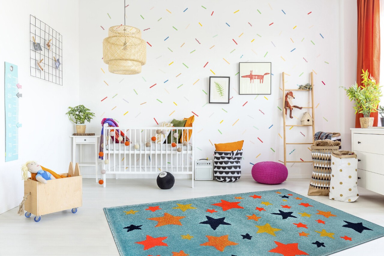 Covor copii Casey, Decorino, 100x150 cm, polipropilena, multicolor - 1 | YEO
