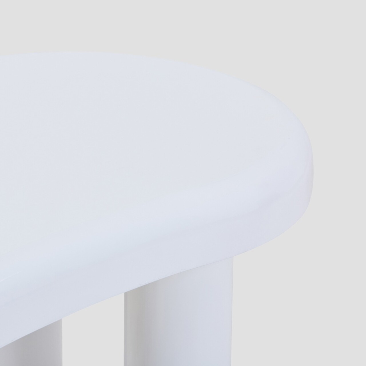 Masuta de cafea Alto, Homla, 100x60x45 cm, MDF, alb lucios