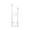 Suport pentru prosoape Loke, Homla, 51.5x24.5x66.5-81.5 cm, lemn, natur/alb