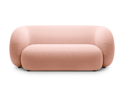 Canapea modulara 2 locuri, Kate, Micadoni, 183x99x76 cm, catifea, roz
