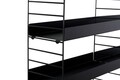 Raft de perete, Cerritos, Cm-068, 98x21x100 cm, Metal, Negru