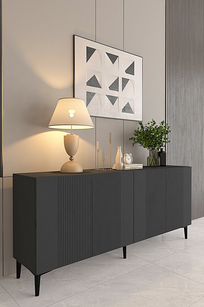 Consola, Hanah Home, Corsa 150, 150x75x32 cm, Antracit - view 2