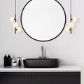 Lustra, Fulgor, 942FLG1285, Metal, Alb/Negru