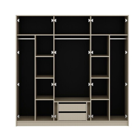 Dulap pentru haine, Hanah Home, Lorin, 214x210x52 cm, Beirut