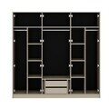 Dulap pentru haine, Hanah Home, Lorin, 214x210x52 cm, Beirut