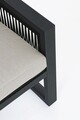 Set mobilier pentru gradina/terasa 4 piese Captiva, Bizzotto, aluminiu/textilena, gri carbune