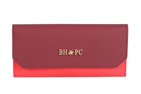 Portofel Beverly Hills Polo Club, 1501, piele ecologica, visiniu