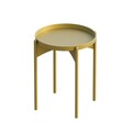 Masuta de cafea, Cerritos, Shb-002-B, 44x57x44 cm, Metal, Auriu