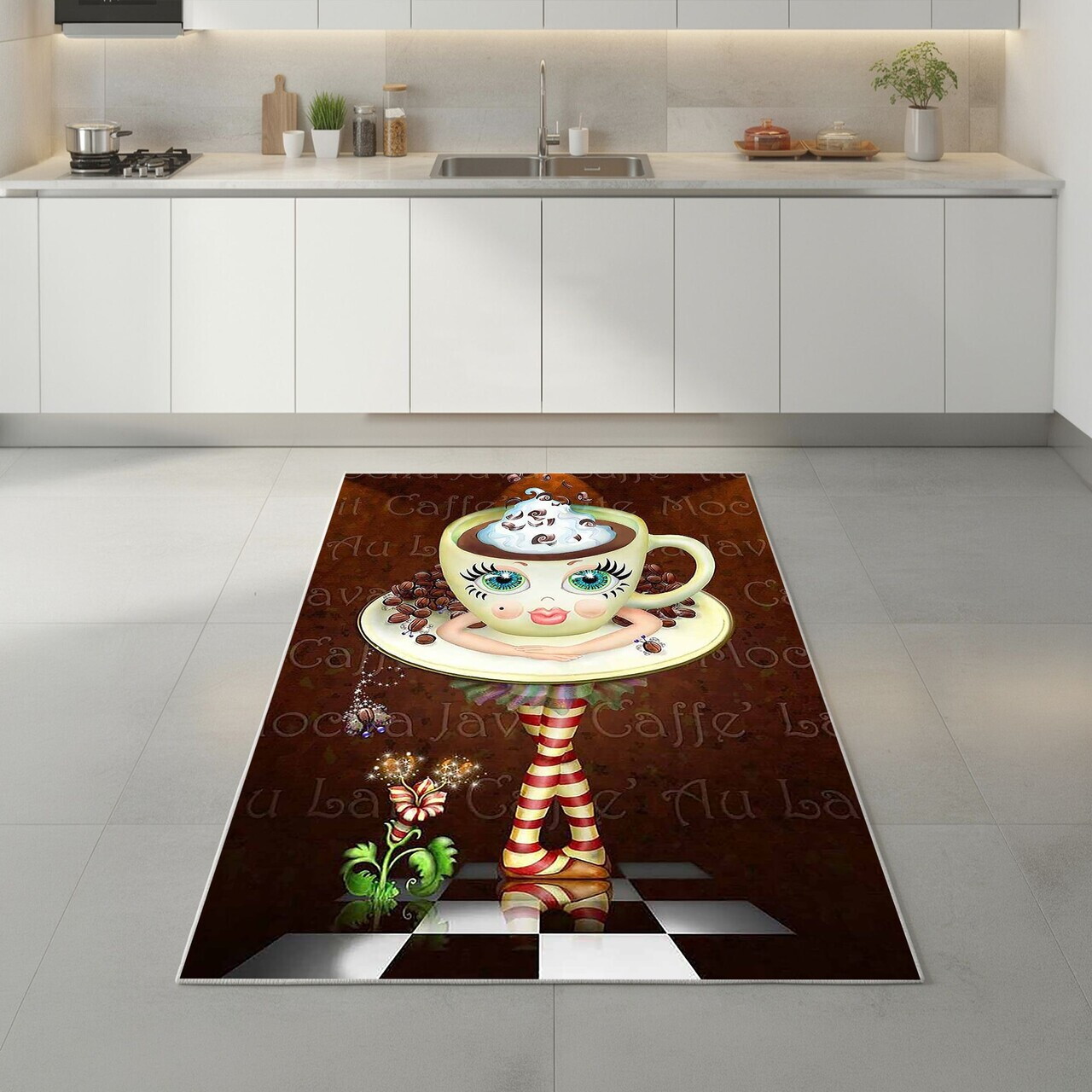 Covor Hmnt585 80x200 cm Poliester Multicolor