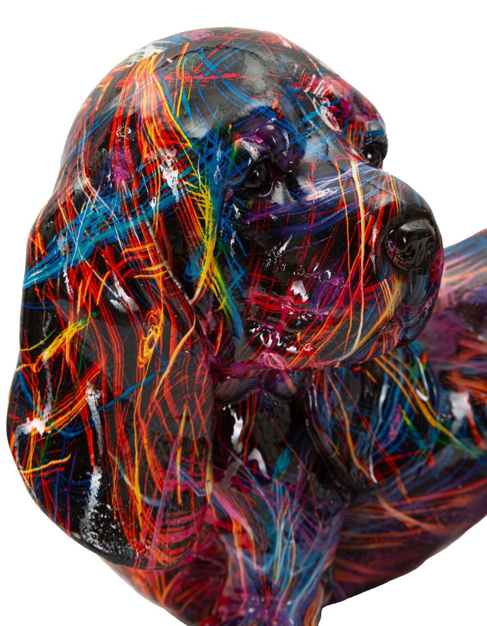 Decoratiune, Mauro Ferretti, Dog Psyco, 20x14x16.5 cm, polirasina, multicolor - imagine 4