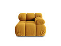 Modul dreapta pentru canapea, 1 loc, Bellis-51, Micadoni Home, 94x94x70 cm, catifea, galben