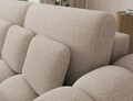 Canapea extensibila 3 locuri ELTAP, Cotonn, 256x119x105 cm, lemn/poliester, bej deschis