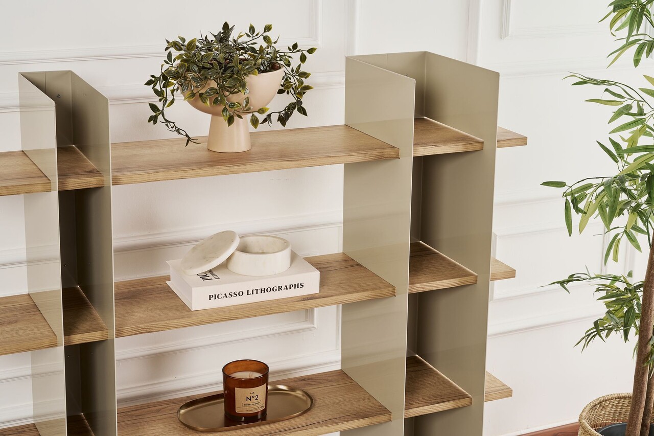 Corp biblioteca, Cerritos, Shb-017-B, Taupe - 1 | YEO