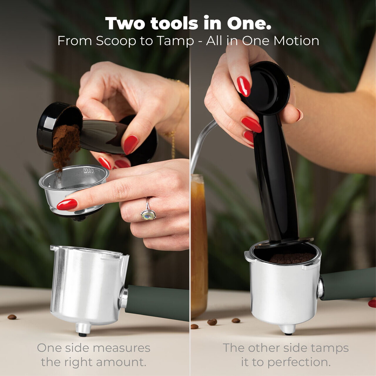 Espressor 3 in 1 Berlinger Haus, Matte Green, 950W, 23x26.5x30.5 cm, inox, verde mat/natur - view 5