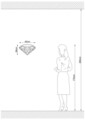 Lampa de perete, Shadow, 587-A, E27, 100 W, metal/MDF, negru