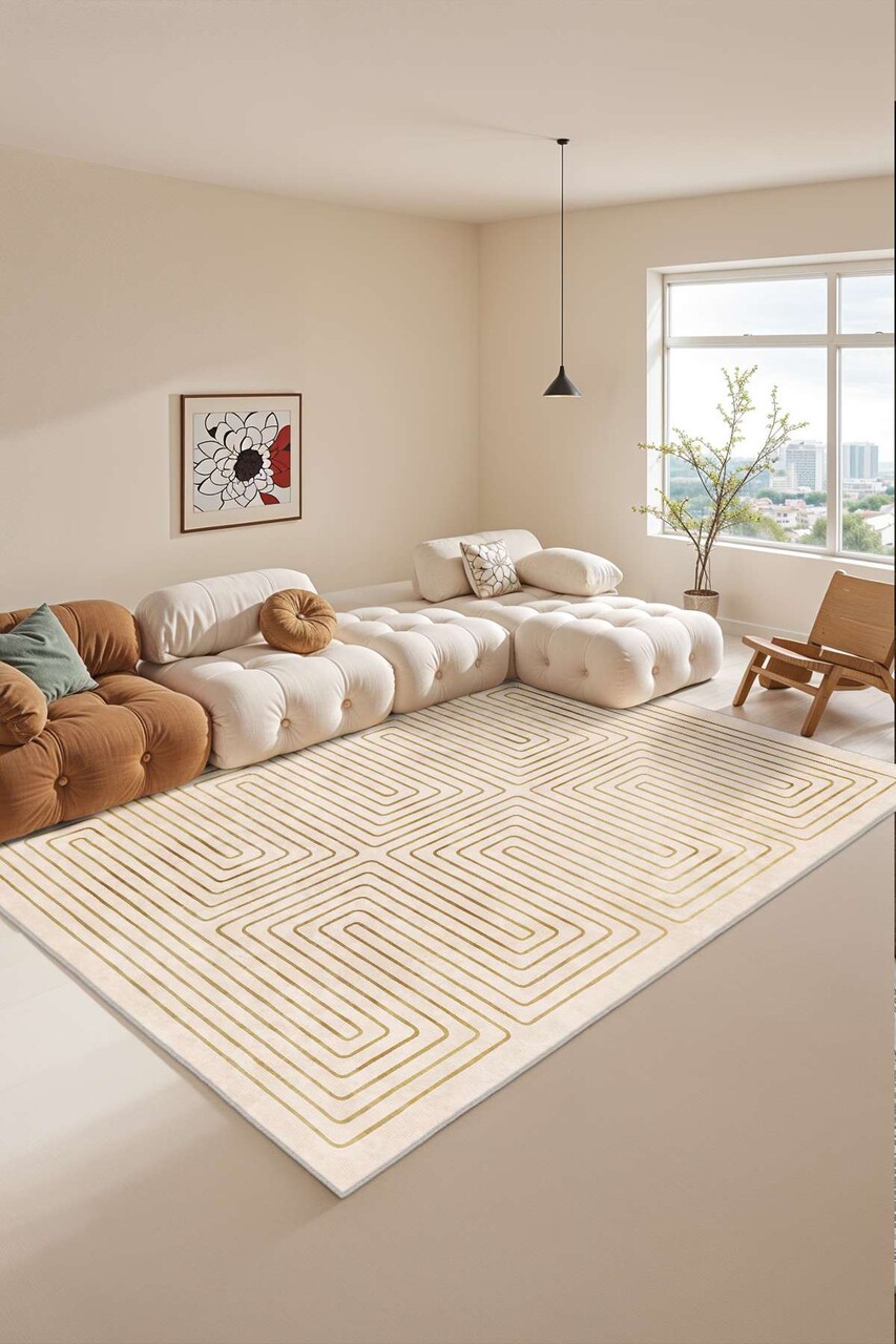 Covor (160 x 230), Sftkece044, 160x230 cm, Auriu - view 2