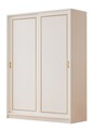 Dulap pentru haine, Rabi, Rb-093, 140x190x56 cm, Alb mat