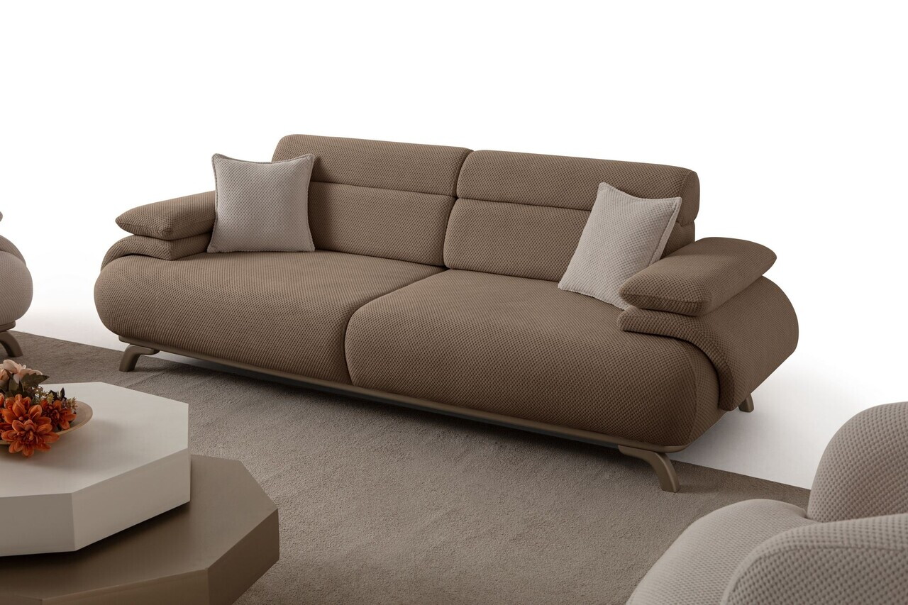 Canapea 3 locuri, Atelier del Sofa, 752EST1139, Lemn de carpen/PAL melaminat, Latte - view 6