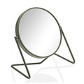 Oglinda cosmetica, factor marire x7, Versa, 16.5 x 7.5 x 18 cm, fier, verde