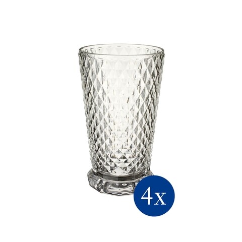 Set 4 pahare Longdrink, Villeroy & Boch, Boston Flare, 200 ml, sticla cristal