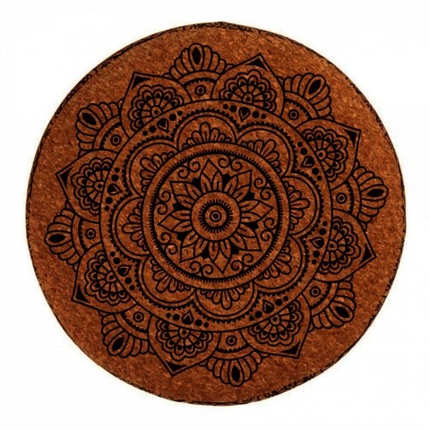 Taburet Mandala, Gift Decor, 28 x 28 x 28 cm, MDF/pluta