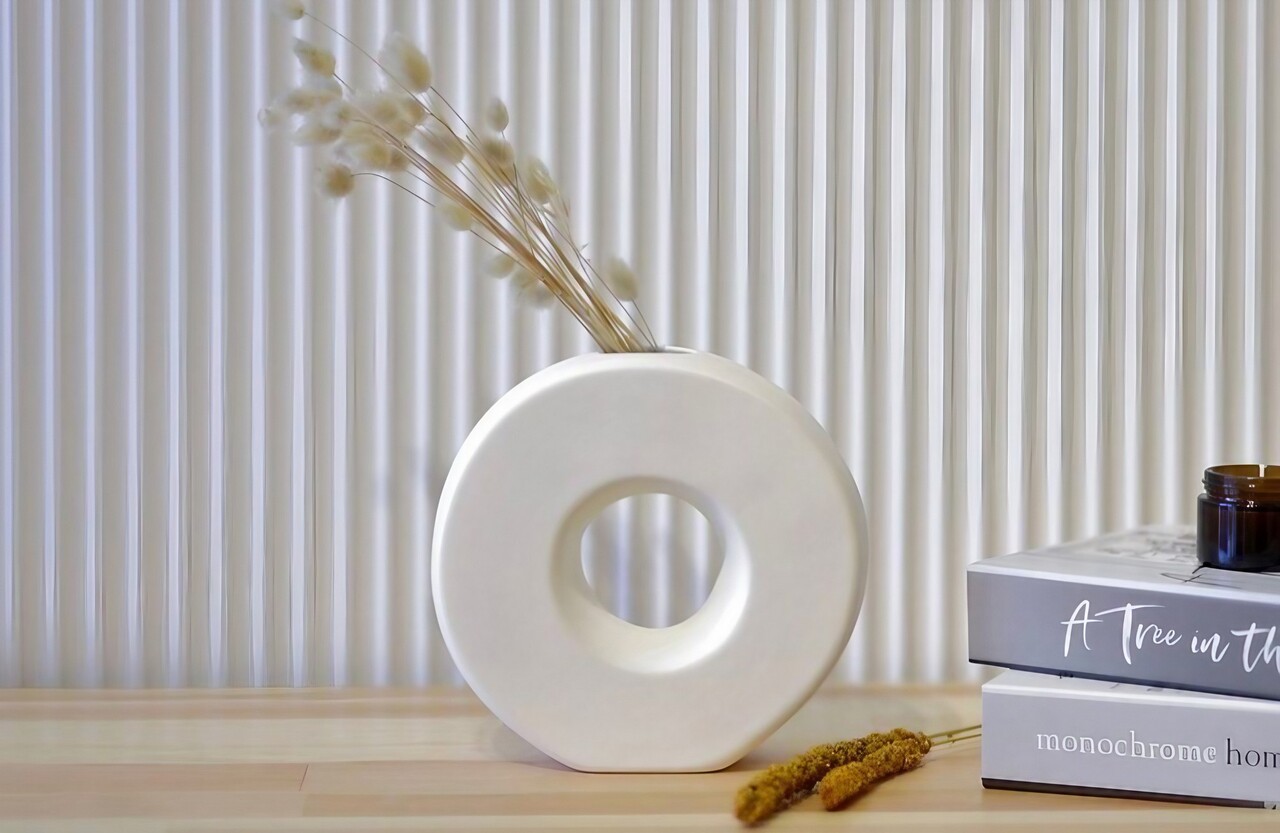 Vaza, CY0185, Ceramica, Alb