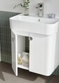 Dulap de baie cu chiuvetă, Hanah Home, Orbit 55, Alb