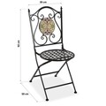 Scaun pentrgradina Summer Greek, Versa, 35x50x92 cm, metal