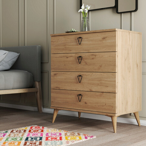 Dulap, mezza, versa-ce 3612, 80x90.8x45 cm, stejar