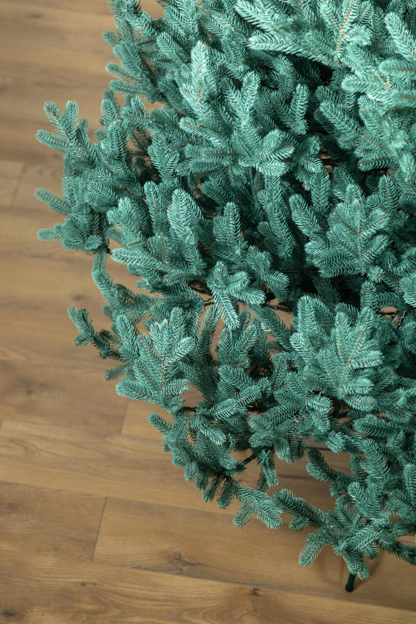 Brad artificial Christmas Deluxe by Sersimo, Viena Select argintiu, integral 3D, 210cm — imaginea 18
