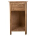 Noptiera cu 1 sertar, Ava, Creaciones Meng, 35x25x63 cm, lemn de paulownia