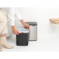 Cos de gunoi, Brabantia, Bo Small, 7 L, 20.7x24.2x31.7 cm, otel, argintiu