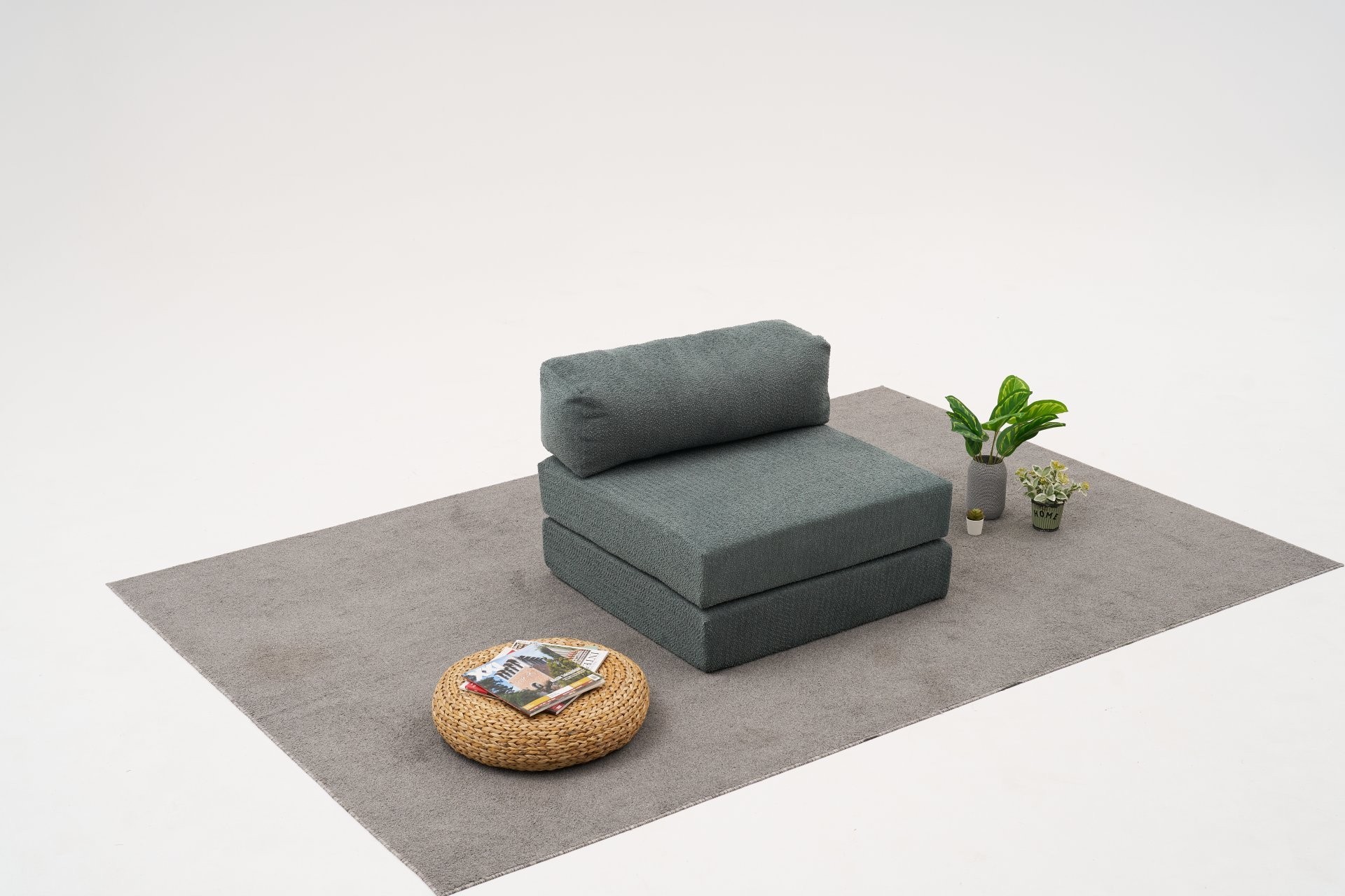 Fotoliu, Atelier del Sofa, 825BLC5207, Tesatura Chenille, Verde