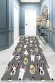 Covor, Chiens Grey Djt, 80x200 cm, Gri