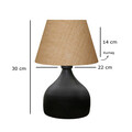 Lampa de masa, Insignio, 780SGN2537, Metal, Crem