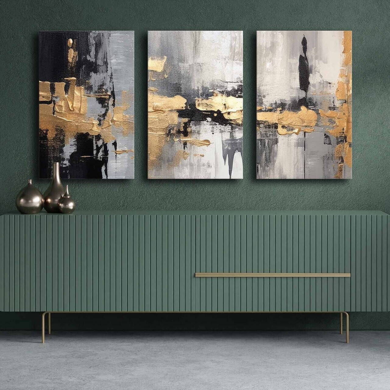 Tablou decorativ, 3P4570GSC-009, Lemn, Multicolor